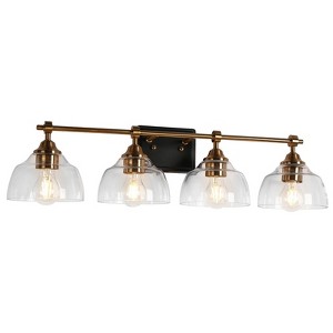 LNC Lainanger Polished Gold and Matte Black Glasss Bowl Modern/Contemporary  Vanity Lights,1 Light/3 Light/4 Light - 1 of 4