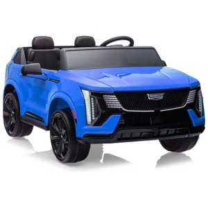24V Licensed Cadillac Kids Ride On Car, 2-Seater Electric Vehicle w/ Remote, Music, LED, Shock Absorbers & Seatbelts - 1 of 4