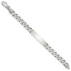 Black Bow Jewelry Men's 8mm Antiqued Sterling Silver Engravable Curb Link I.D. Bracelet - 2 of 4