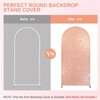 Bling Arch Backdrop Cover, Reusable Wedding Arch Stand Cover with Zipper, Fitted Backdrop Cover for Birthday Party Ceremony Banquet Decor - 3 of 4