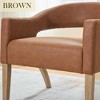 Hrinhom 26.2"W Modern Accent Chair,PU Leather Armchair Reading Chair With Rubberwood Legs - 2 of 4