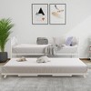 Daybed with Trundle,Metal Twin Size Day Bed,Sofa Bed Frame with Foldable Trundle Bed,Heavy Duty Steel Slats Platform for Living Room,Bedroom - 3 of 4