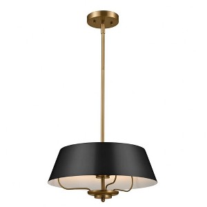 Luella - 3 Light Pendant In Traditional Style-8.25 Inches Tall and 16 Inches Wide-Brushed Natural Brass Finish - 1 of 4