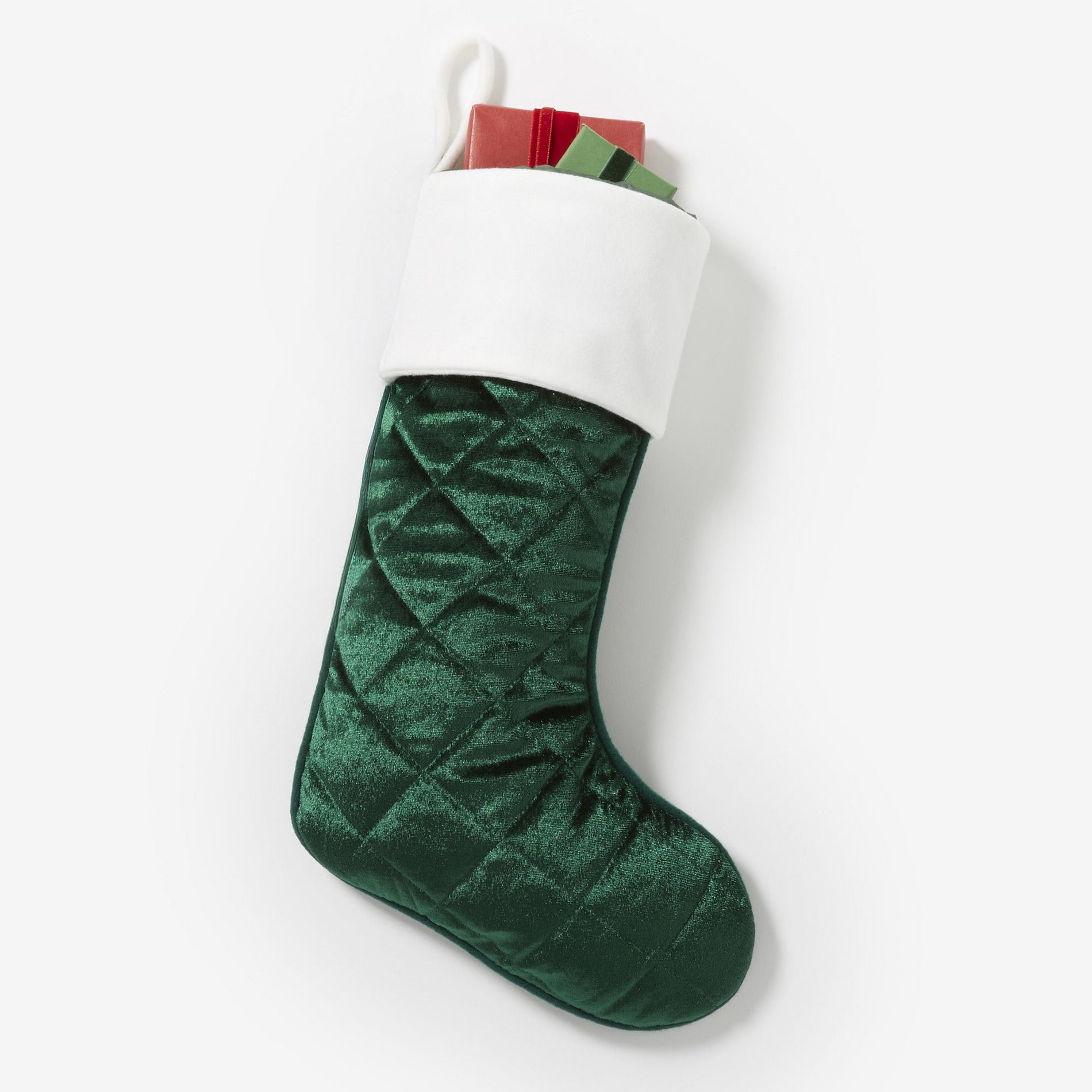 Personalization Mall Cozy Quilt Christmas Stocking