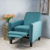 Modern Linen Push Back Recliner Chair for Adults, Wingback Armchair, Accent Chair for Living Room/Bedroom, Single Sofa Chair -Christopher Knight Home - 3 of 4