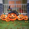 Collections Etc Pumpkin & Witch Cat Halloween Outdoor Inflatable Decoration 61 X 28 X 36 - image 2 of 2