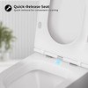 Coucheta Modern Wall-Hung Toilet with Soft-Close Seat, Dual Flush Comfort Height Floating Toilet with Ultra-Thin Cover for Elegant Bathrooms - 2 of 4
