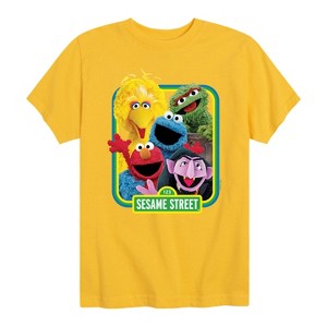 Boys' - Sesame Street - Photo Elmo And Friends Short Sleeve Graphic T-Shirt - 1 of 4