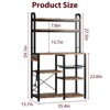 Bakers Rack with Power Outlet, Coffee Bar with Wire Drawer, Microwave Stand, Kitchen Baker Table with Large Storage - 2 of 4