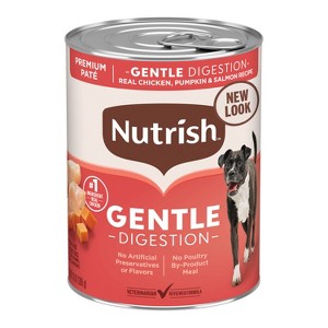 Nutrish Gentle Digestion with Pumpkin, Salmon & Chicken Wet Dog Food - 13oz - 1 of 4