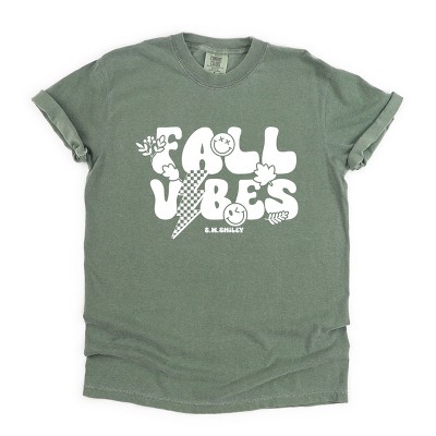 Simply Sage Market S.W.Smiley Fall Vibes Lightning Garment Dyed Tee