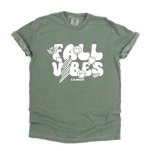 Simply Sage Market S.W.Smiley Fall Vibes Lightning Garment Dyed Tee - 1 of 4