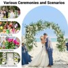 Garden Arch Trellis for Climbing Plants, Metal Arch Frame, Plant Support Climbing Vines and Flowers Stands, Outdoor Wedding Arch for Ceremony, Black - 3 of 4