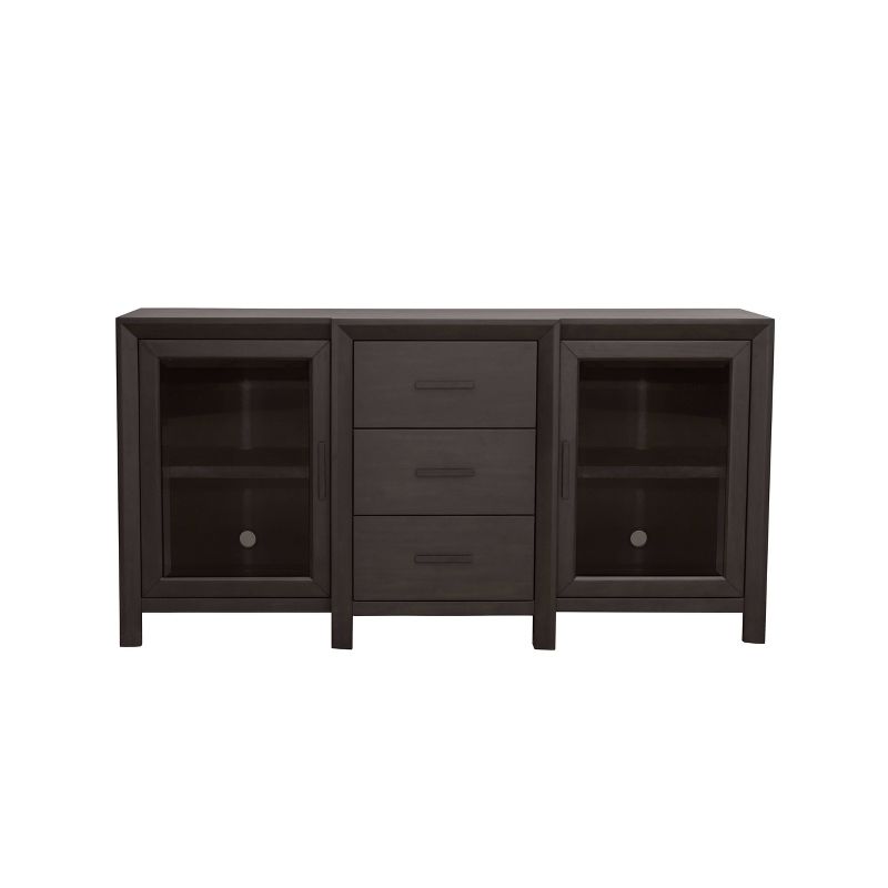 Clarissa Multi-Use Media TV Console for TV&#39;s up to 65&#34; Dark Brown - Abbyson Living, 1 of 12