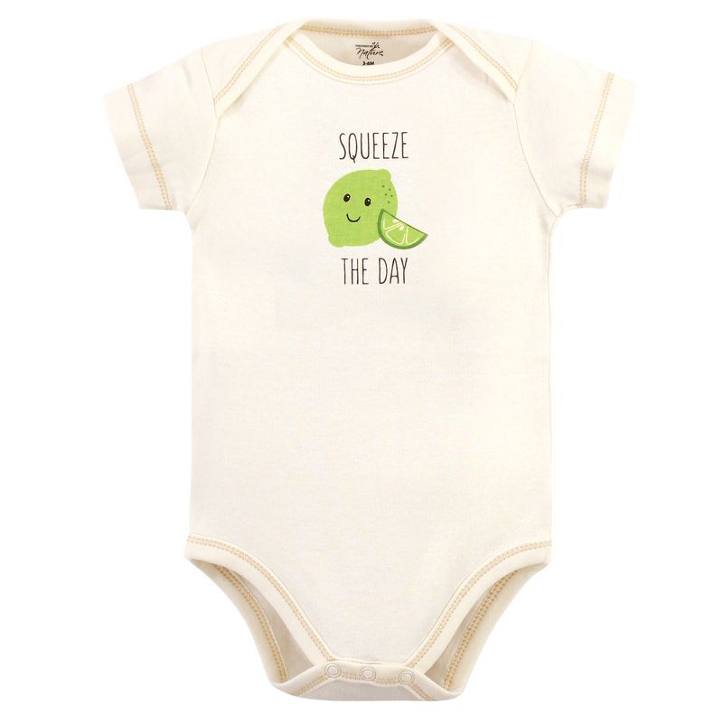 Touched by Nature Organic Cotton Bodysuits 5pk, Taco, 4 of 8