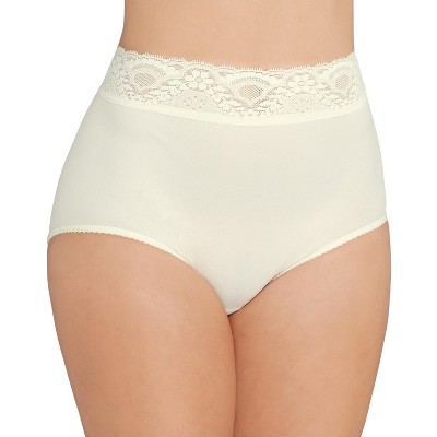 Olga Women's Secret Hugs 3 Pack Brief Panty, French Toast/Pale Blush/White,  XXL at  Women's Clothing store