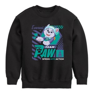 Boys' - Paw Patrol - Team Paw Everest Graphic Long Sleeve Fleece Sweatshirt - 1 of 4