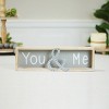 VIP Wood 16 in. Gray You & Me Sign - 3 of 4