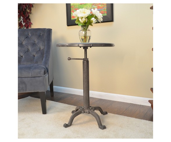 Oslin Restoration Adjustable Accent Table - Industrial - Carolina Chair and Table