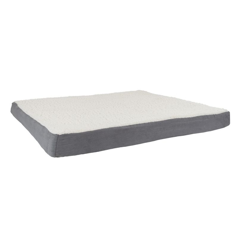 Pet Adobe Memory Foam Orthopedic Dog Bed, 44" x 35" x 4.75", Gray, 3 of 5