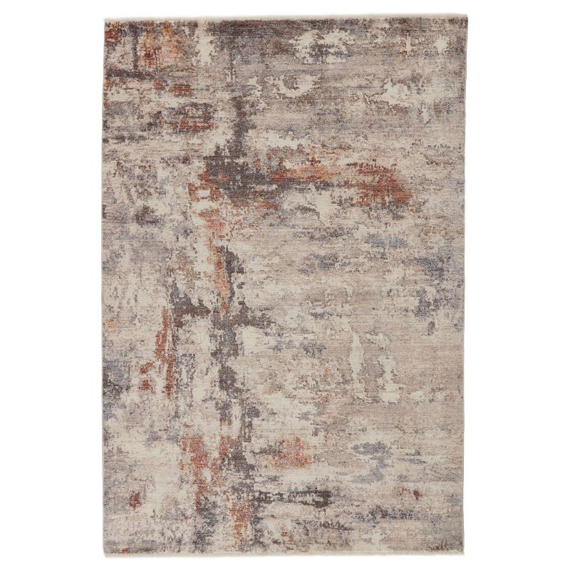 Heath Abstract Area Rug Gray/Red - Jaipur Living, 1 of 8