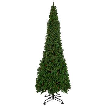 Northlight 16 FT Pre-Lit Commercial Pendleton Spruce Slim Artificial Christmas Tree, Multicolor Lights
