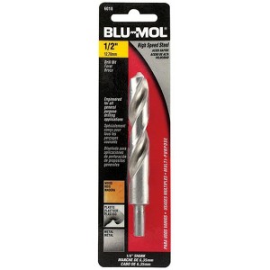 Blu-Mol Xtreme 1/2 in. X 6 in. L High Speed Steel Drill Bit Round Shank 1 pc - 1 of 1