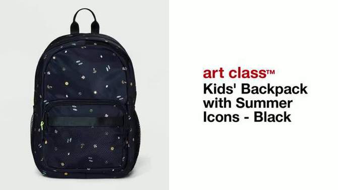 Boys&#39; Backpack with Summer Icons - art class&#8482; Black, 2 of 6, play video
