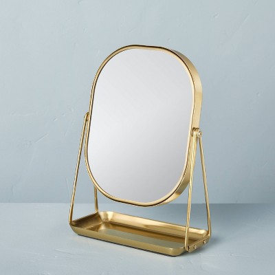 Brass Vanity Flip Mirror with Tray - Hearth & Hand™ with Magnolia