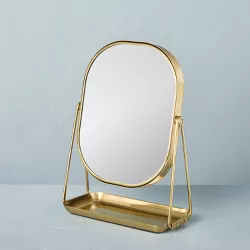 Brass Vanity Flip Mirror with Tray - Hearth & Hand™ with Magnolia
