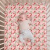 The Peanutshell Crib Bedding Set for Baby Girls, Strawberry Sweet, 3 Pieces - 3 of 4