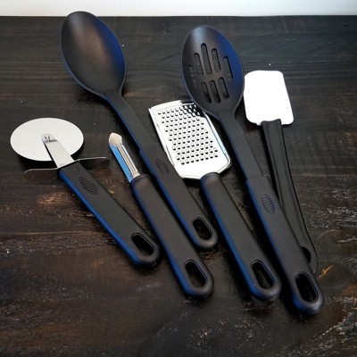 Gibson 20-Piece Black and Silver Kitchen Tool Set