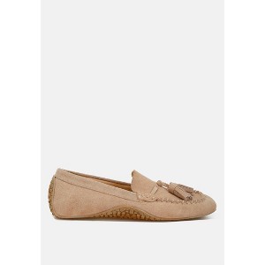 Kipstar Suede Round Toe Tassel Loafers - 1 of 4