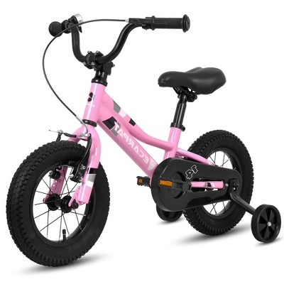 Kids Bike For Boys Girls Ages 3-4 Years, 14 Inch Kids Bicycle With Front V Brake & Coaster Brake, Children Bicycle With Training Wheels & 1-Speed