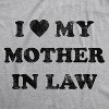 Mens I Love My Mother In Law T Shirt Funny Family Tee - Crazy Dog Men's T Shirt - 2 of 4