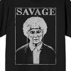 Golden Girls Golden Girls  Sophia Is Savage Mens Tee on Black Adult Crew Neck Short Sleeve T-shirt - 2 of 3