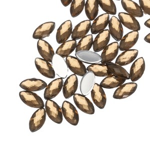 Unique Bargains Flat Back Artificial Rhinestones for Wedding DIY Crafts Party 100 Pcs - 1 of 4