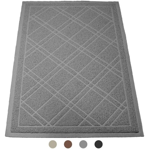 Iprimio 42x36" Cat Litter Box Mat, Gray - image 1 of 4