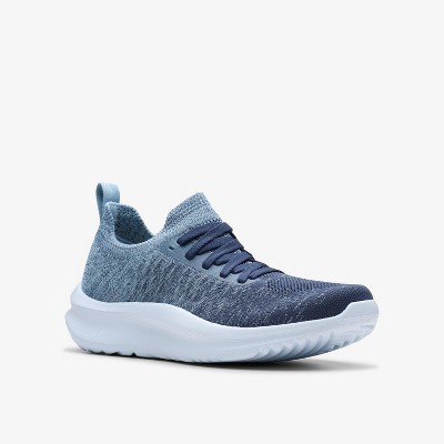 Обувь Clarks Cloudsteppers Womens Solevana Lace Blue Combination Shoes 7.5 Wide — фото 4