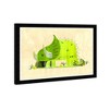 21" x 15" Green Triceratops Animals Framed Art Print - Wynwood Studio: Modern Decor, Digital Artwork, Black Plastic Frame, Wire Mount - 2 of 4