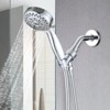 SEVOBAL Shower Faucets, Five-Spray Handheld Shower Head with High-Pressure Performance and Flexible Hose, Silver, 11.3"*8.66"*3.93" - 2 of 4