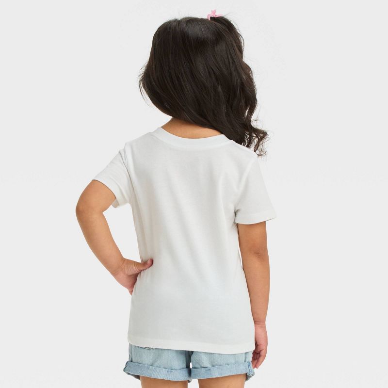 Toddler Girls' Strawberry Rainbow Short Sleeve T-Shirt - Cat & Jack™ White, 3 of 8