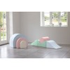 KIDKII Rainbow Play Set 7-Piece Foam Climbing & Motor Skill Play Kit, Pastel Mix - 4 of 4