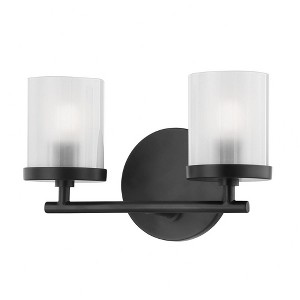 Mitzi Ryan 2 - Light Vanity in  Soft Black Clear Frosted Shade - 1 of 1