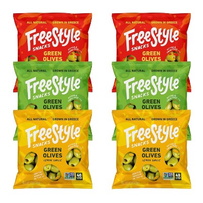 Freestyle Snacks Olive, Variety, 1.1oz (Pack of 6)