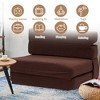 3-in-1 Convertible Folding Sleeper Chair Sofa Bed Lazy Couch with Pillow Fabric for Living Room - 3 of 4