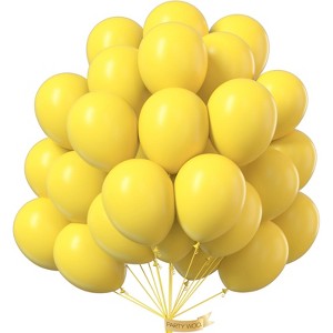 PartyWoo Balloons Yellow Matte 12 Inch 50 pcs - 1 of 4