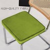 COWLOWN Green 2 Piece Mid - Century Modern Rattan Set - Metal Chrome Legs, Armless Cane Back, Upholstered Seats Perfect for Kitchen and Dining Room - 3 of 4