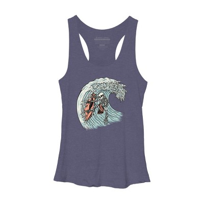 Women's Design By Humans Death Surfer By quilimo Racerback Tank Top