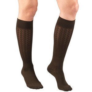 Truform Compression Socks, 15-20 mmHg, Women's Dress Socks, Knee High Over Calf Length - 1 of 4